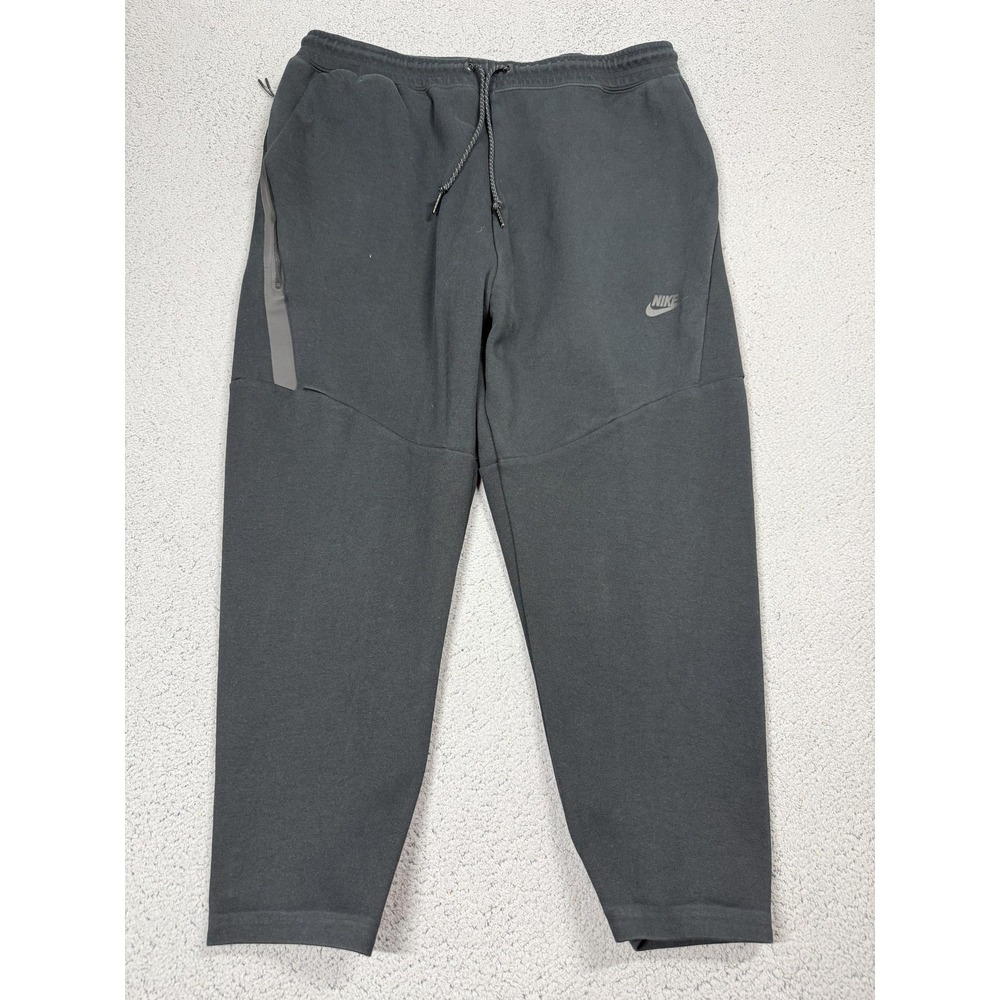 Nike Pants Mens 2XL Black Tech Fleece Joggers Sweatpants Zip‎ Pocket 727355-010